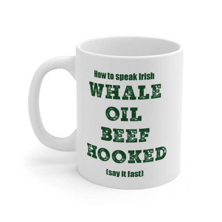 How To Speak Irish Shamrock St Patrick's Day Printed Mug