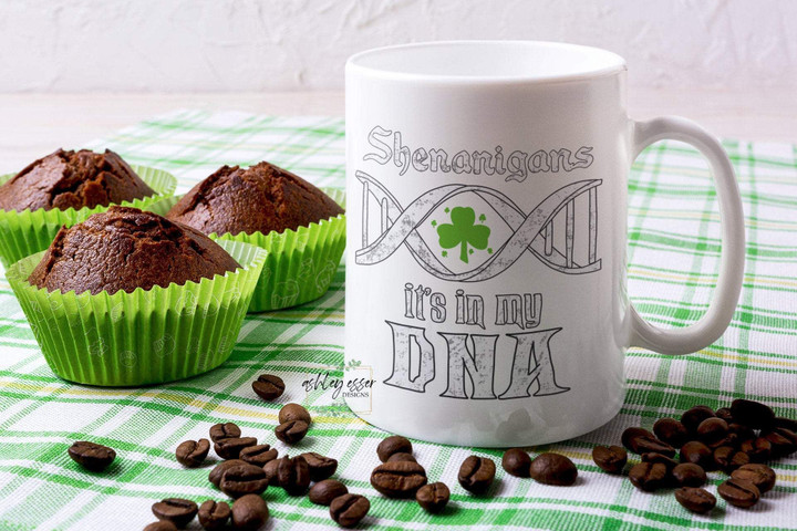 It's In My Dna Clover St. Patrick's Day Printed Mug
