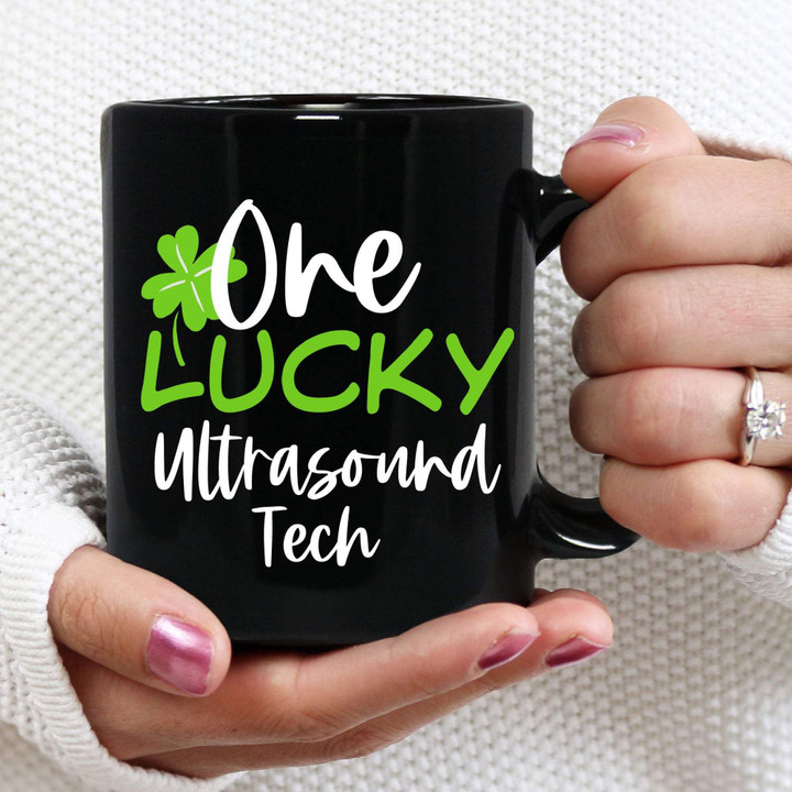 One Lucky Ultrasound Tech St. Patrick Day Printed Mug