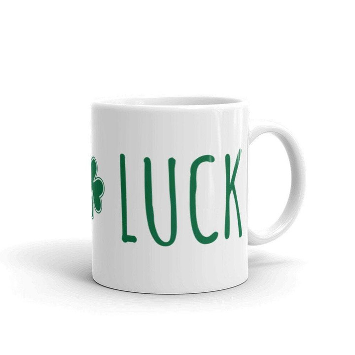 Four Leaf Clover Luck St Patrick's Day Printed Mug