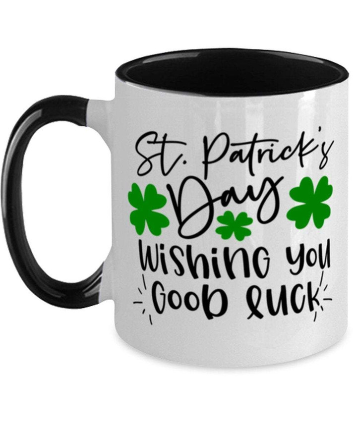 Wishing You Good Luck Shamrock St Patrick's Day Printed Accent Mug