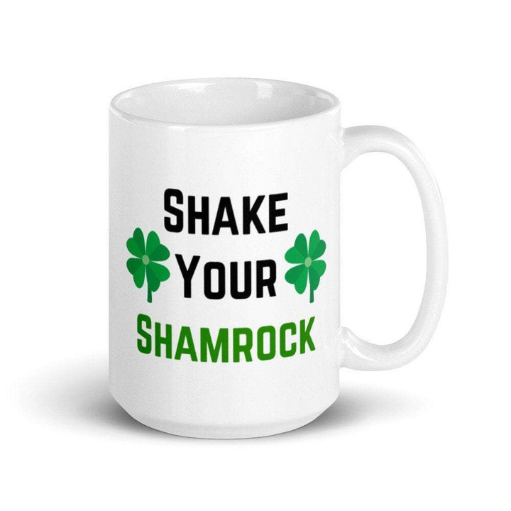 Shamrock St Patrick's Day Printed Mug Shake Your Shamrock