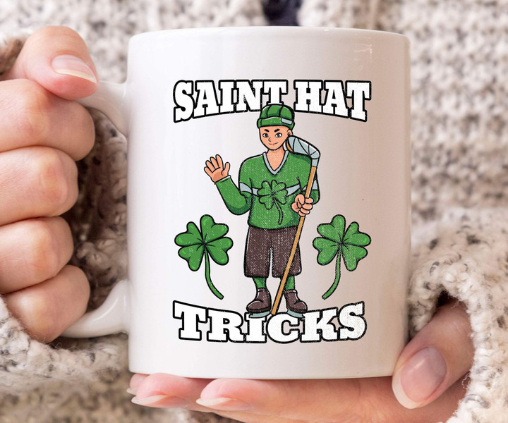 Saint Hat Tricks Green Shamrock St Patrick's Day Printed Mug
