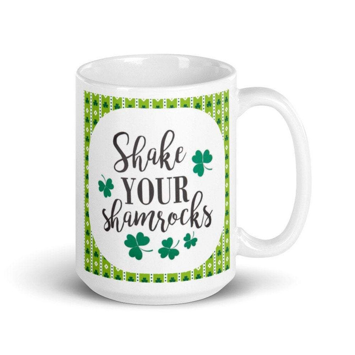 Clover St Patrick's Day Printed Mug Shake Your Shamrocks