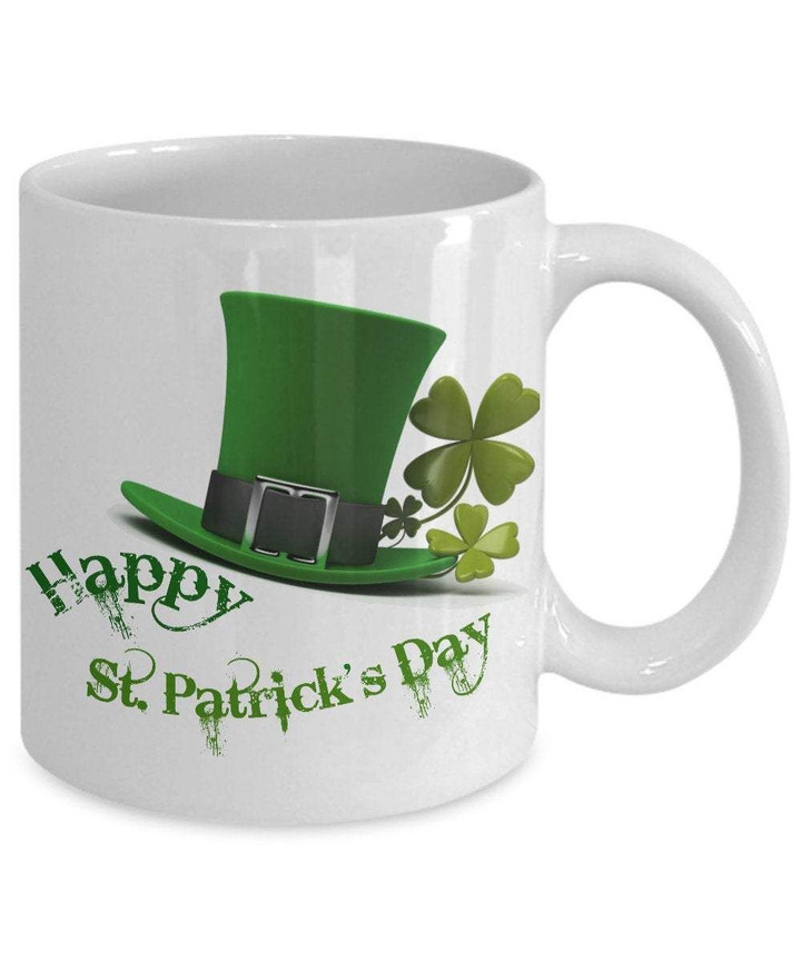 Green Hat Clover St Patrick's Day Printed Mug