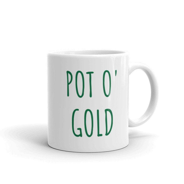 Pot O' Gold Shamrock St Patrick's Day Printed Mug
