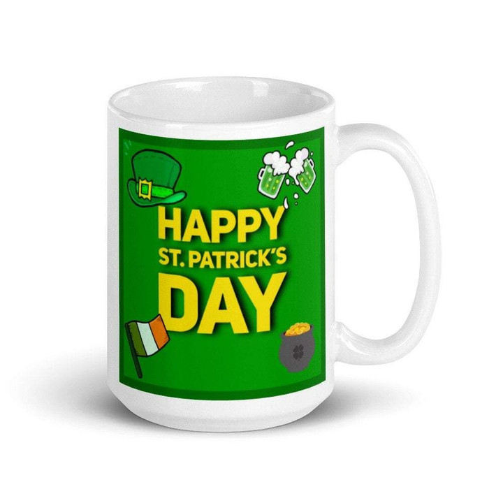 Great Celebration Clover St Patrick's Day Printed Mug