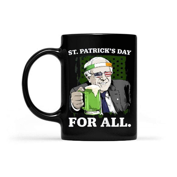 Bernie Shamrock St Patrick's Day For All Printed Mug
