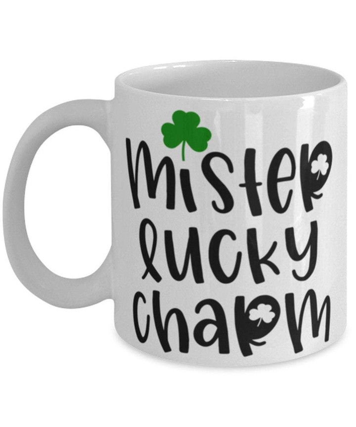 Mister Lucky Charm Clover St Patrick's Day Printed Mug