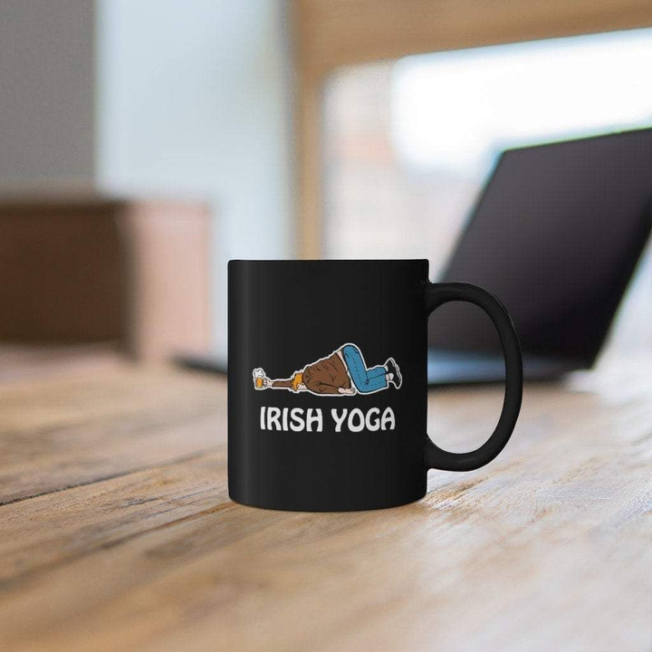 Irish Yoga Shamrock St Patrick's Day Printed Mug