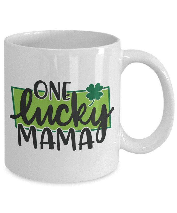 One Lucky Mama Shamrock St Patrick's Day Printed Mug