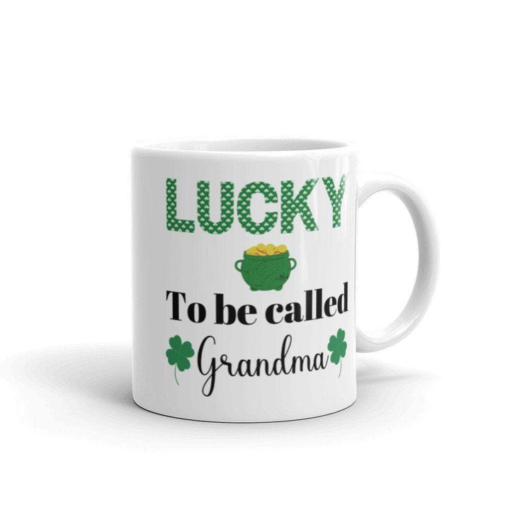 Lucky To Be Called Grandma Shamrock St Patrick's Day Printed Mug