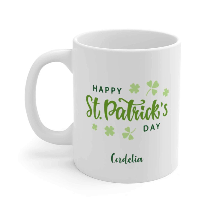 Custom Name Gift For Cordia Clover St Patrick's Day Printed Mug