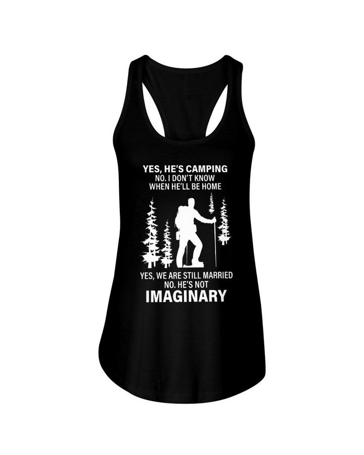 We Are Still Married He's Camping Gift For Wife Ladies Flowy Tank