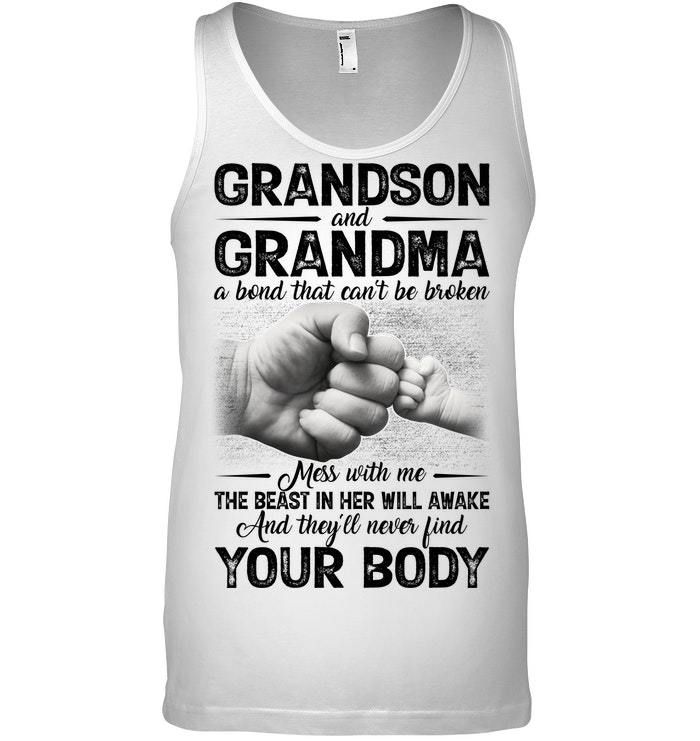 Can't Be Broken Grandma And Grandson Unisex Tank Top