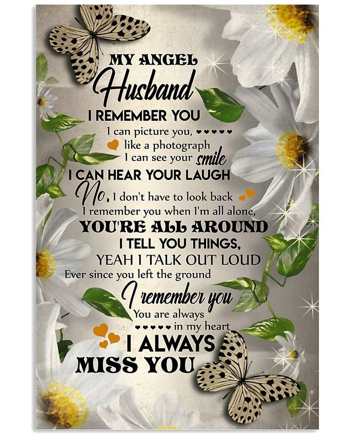 Daisy Flower And Moth I Can Hear Your Laugh Gift For Husband Vertical Poster