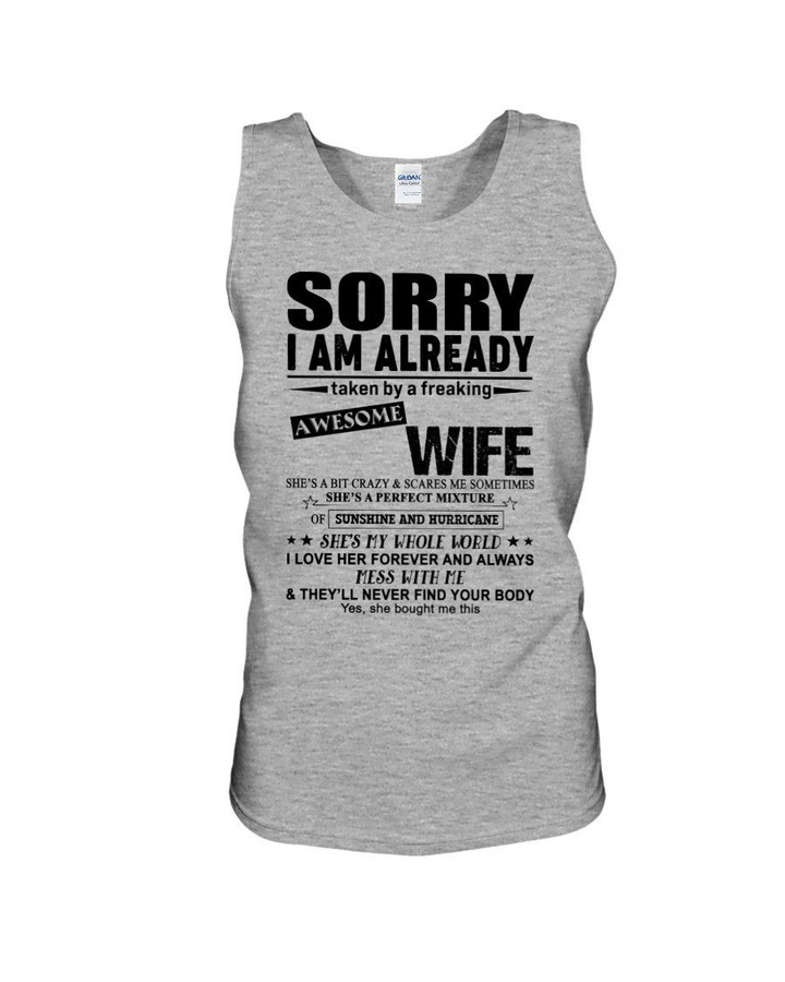 She's My Whole World Gift For Husband Unisex Tank Top
