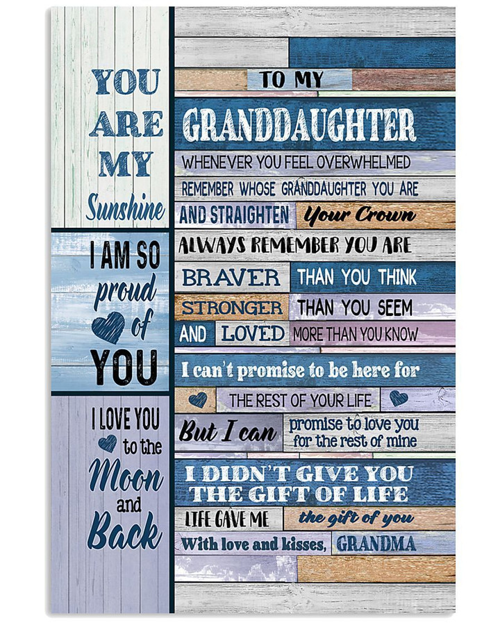 The Gift Of You Grandma Gift For Granddaughter Vertical Poster