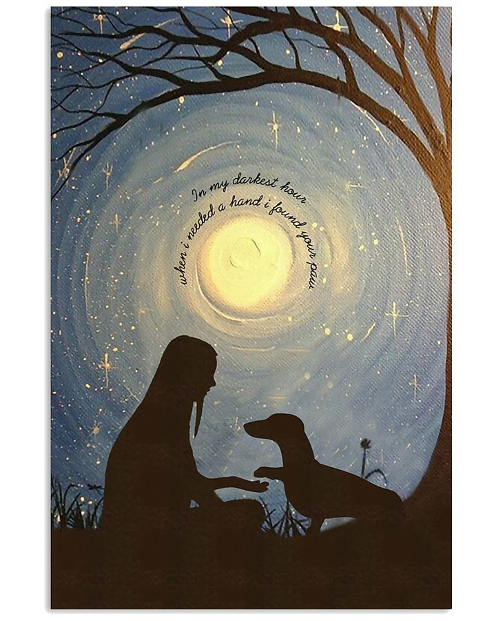 I Found Your Paw Dachshund Gift For Dog Lovers Vertical Poster