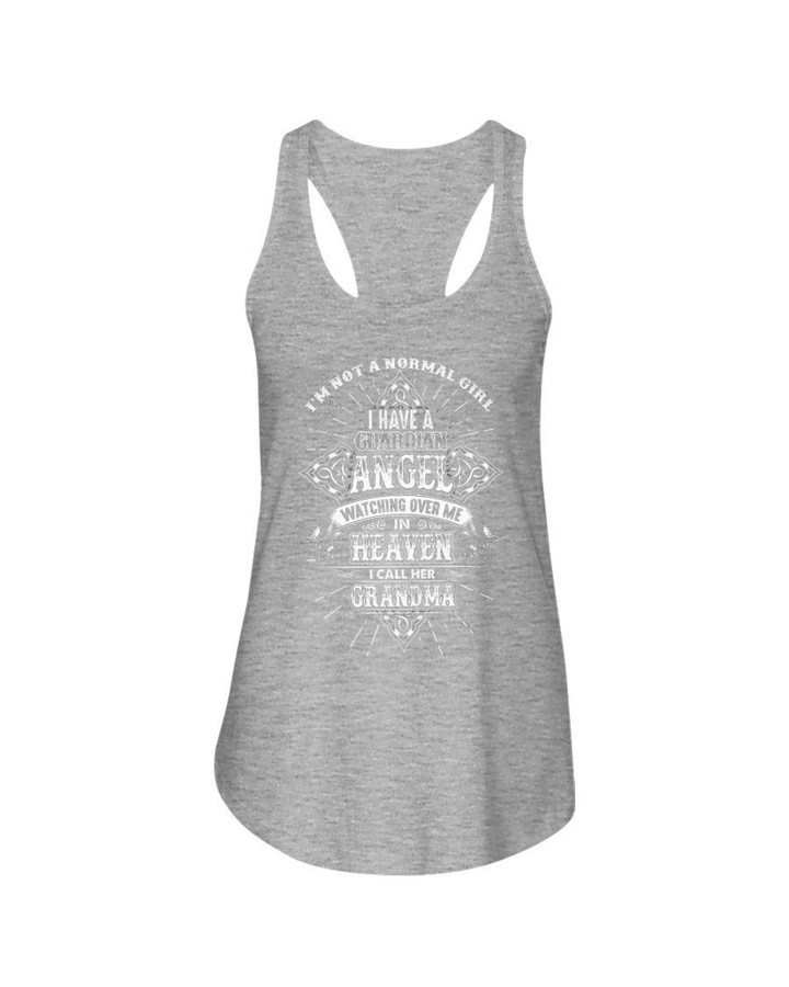 I'm Not A Normal Girl I Have A Guardian Angel Gift For Angel Grandma Ladies Flowy Tank