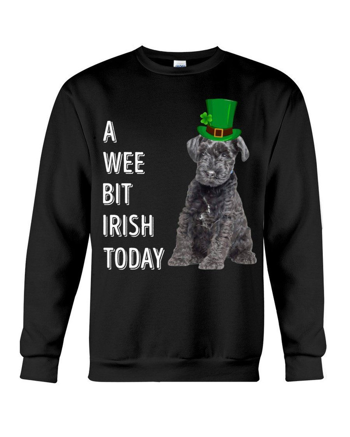 Kerry Blue Terrier Irish Today Green St. Patrick's Day Printed Sweatshirt