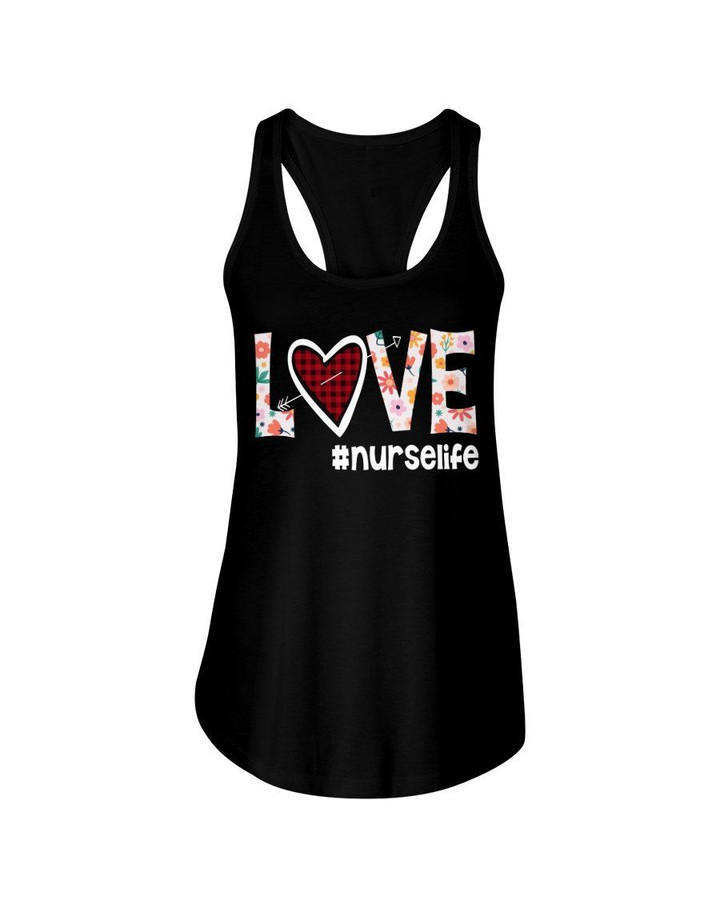 Love Nurselife Unique Meaningful Gift Ladies Flowy Tank