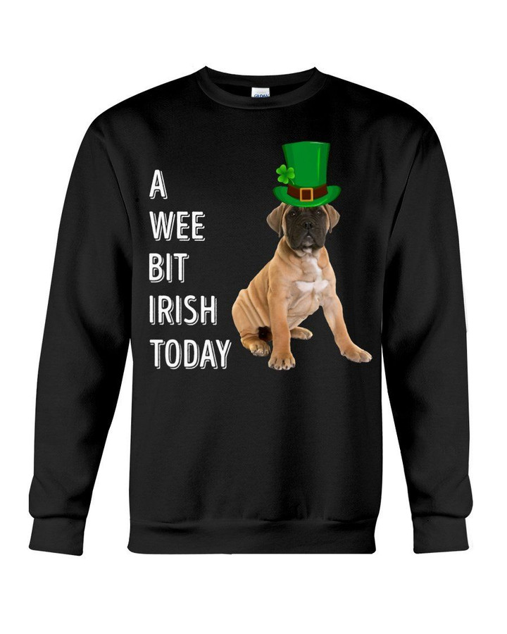 Bullmastiff Irish Today Green St. Patrick's Day Printed Sweatshirt