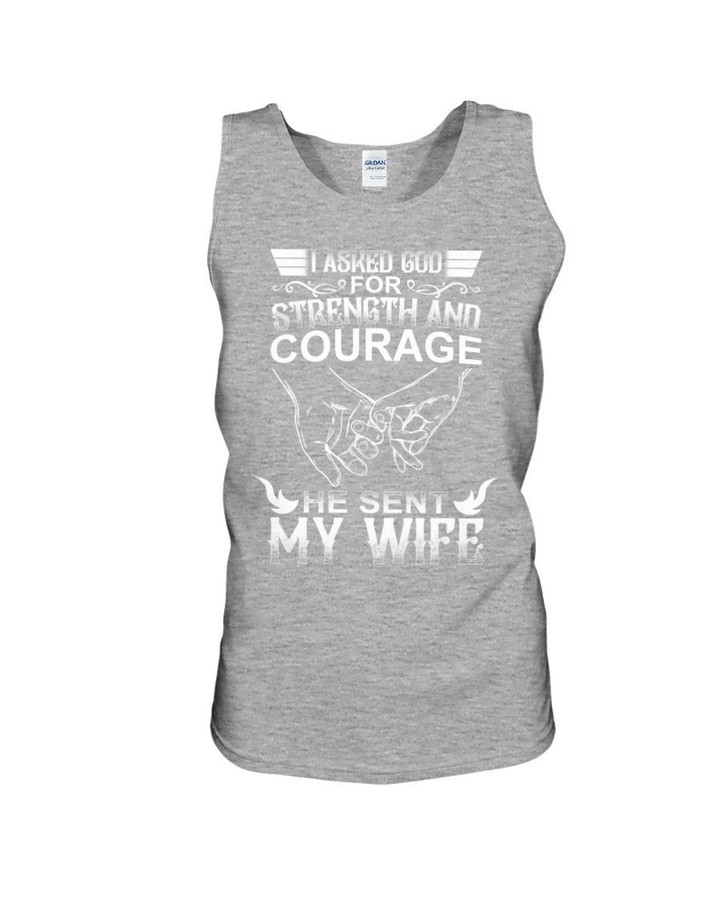 I Asked God For Strength And Courage Unisex Tank Top