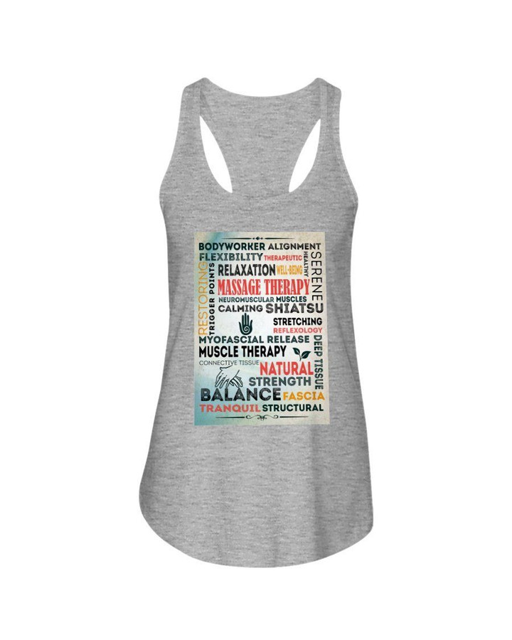 Bodyworker Alignment Flexibility Therapeutic Relaxation Well Being Ladies Flowy Tank