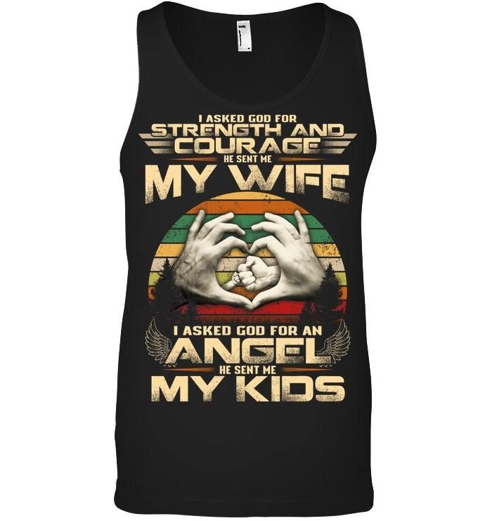 I Asked God For An Angel Gift For Family Unisex Tank Top