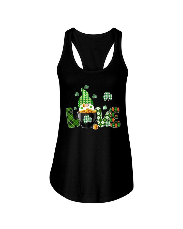 Gnome Lucky Coins Shamrock St. Patrick's Day Color Changing Ladies Flowy Tank