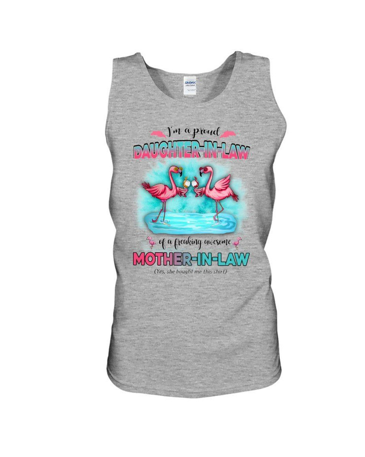 I'm A Proud Daughter-in-law Of A Freaking Awesome Flamingo Unisex Tank Top