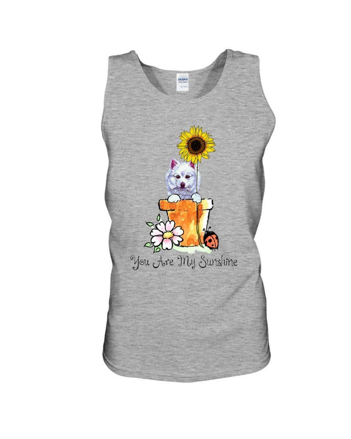 American Eskimo Dog You Are My Sunshine Gift For Dog Lovers Unisex Tank Top