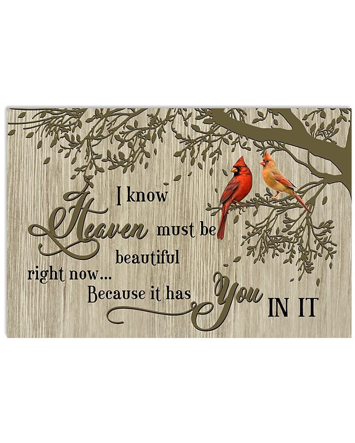 I Know Heaven Must Be Beautiful Right Now Hummingbird Horizontal Poster