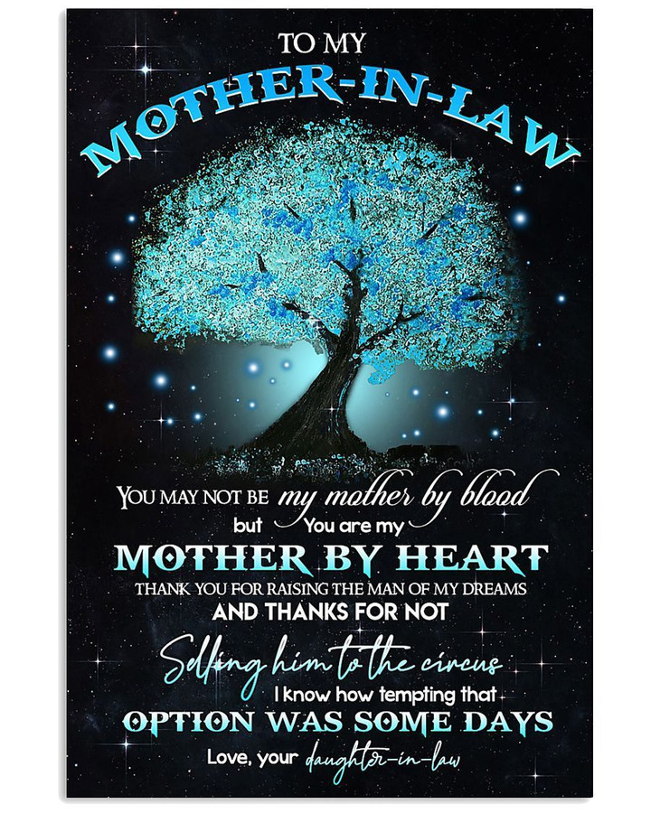 Tree Gift For Mother In Law How Tempting That Option Was Some Days Vertical Poster