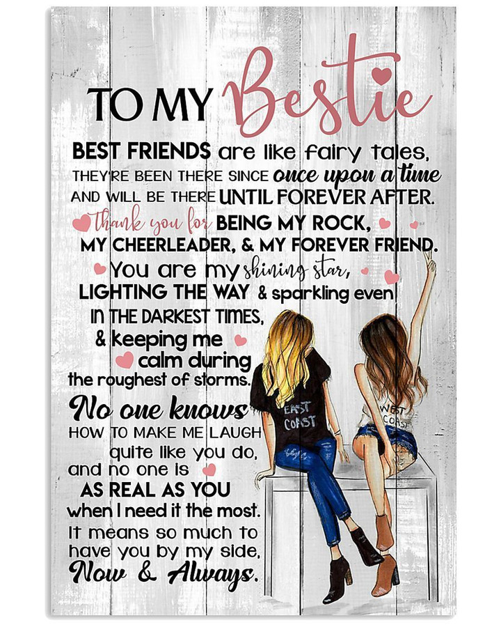 Best Friends Are Like Fairy Tales Gift For Bestie Vertical Poster