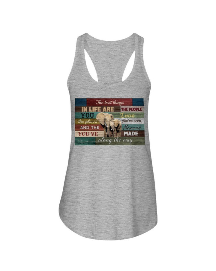 The Best Things In Life Are The People You Love The Places You've Seen Ladies Flowy Tank