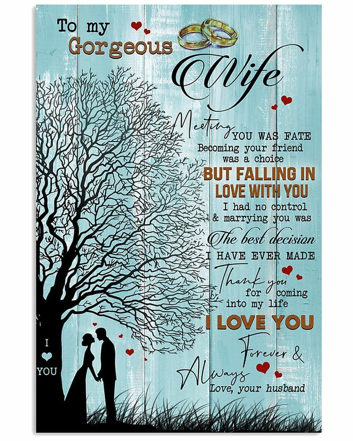 [cto Gorgeous My Wife Marrying You Was The Best Decision Vertical Poster