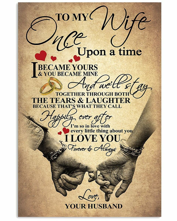 To Wife Once Upon A Time I Became You Hands Vertical Poster