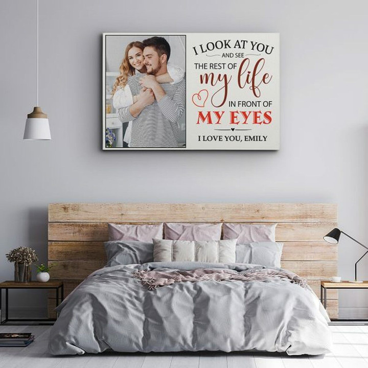 Custom Photo The Rest Of My Life Anniversary Gifts For Lover Matte Canvas