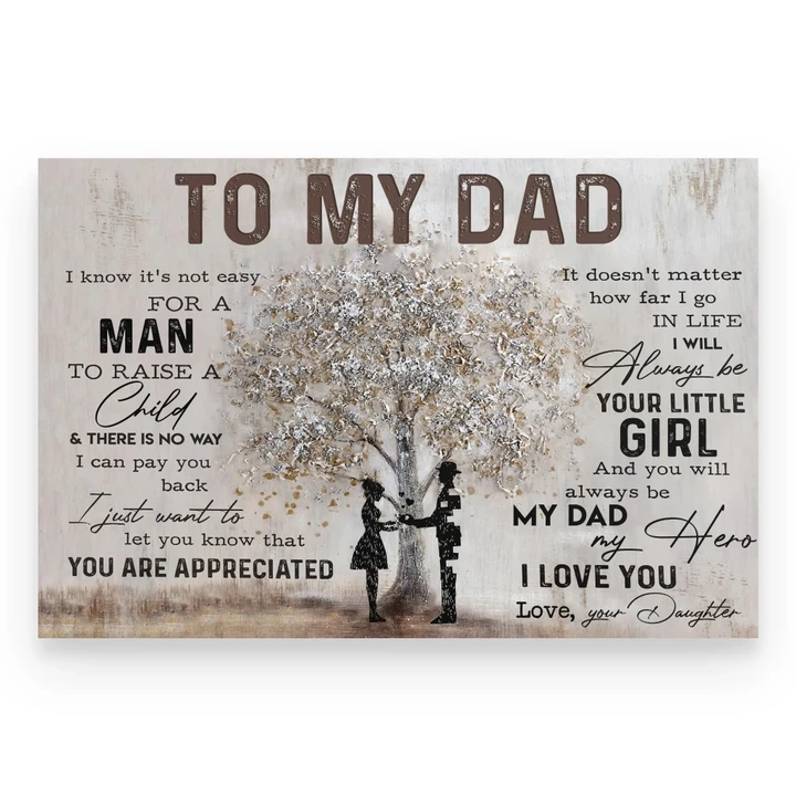 Gift For Dad I Love You Horizontal Poster