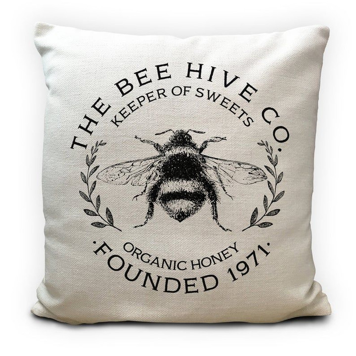 The Bee Hive Co Keeper Of Sweets Printed Cushion Pillow Cover