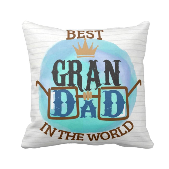 Cute Best Grandad In The World Gift For Granddad Pillow Cover
