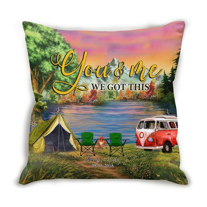 Cushion Pillow Cover Gift You And Me Caravan Camping