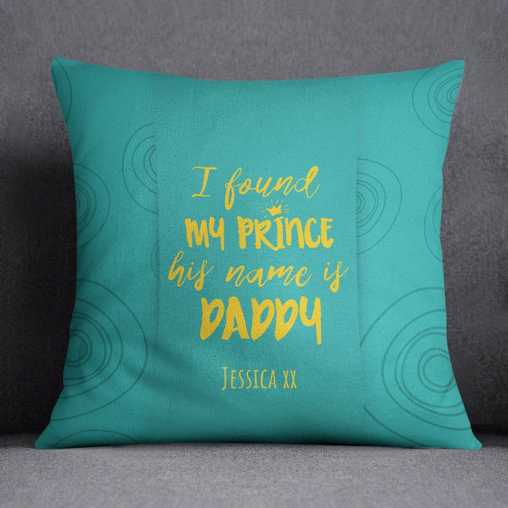 I Found My Prince Custom Name Printed Cushion Pillow Cover