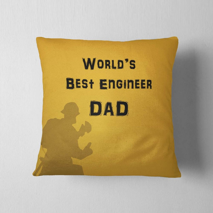 Best Engineer Dad Gift For Dad Pillow Cover
