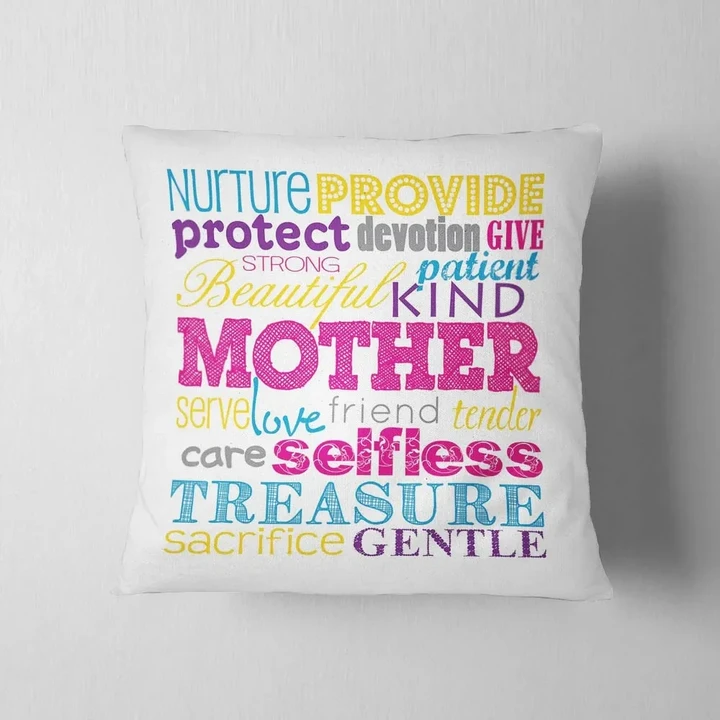 Nurture Provide Protect Devation Give Strong Cushion Pillow Cover Gift