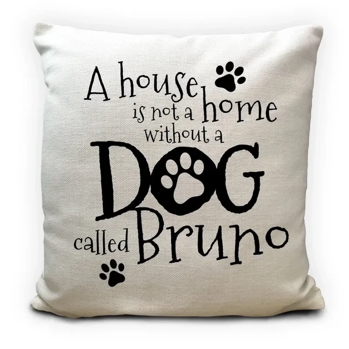 Custom Name Printed Cushion Pillow Cover A House Is Not A Home
