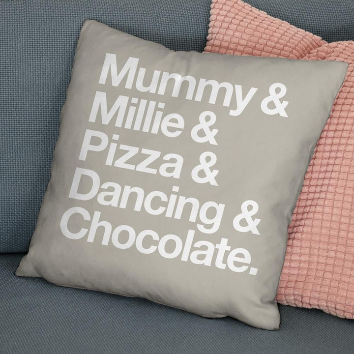 Favorite Things Cushion Pillow Cover Gift Custom Name