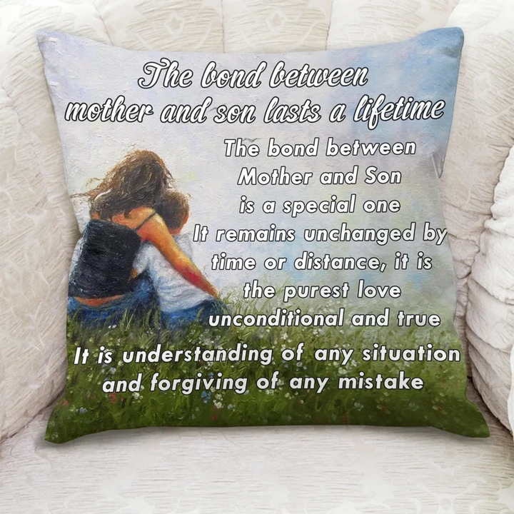 Cushion Pillow Cover Gift The Bond Between Mother And Son